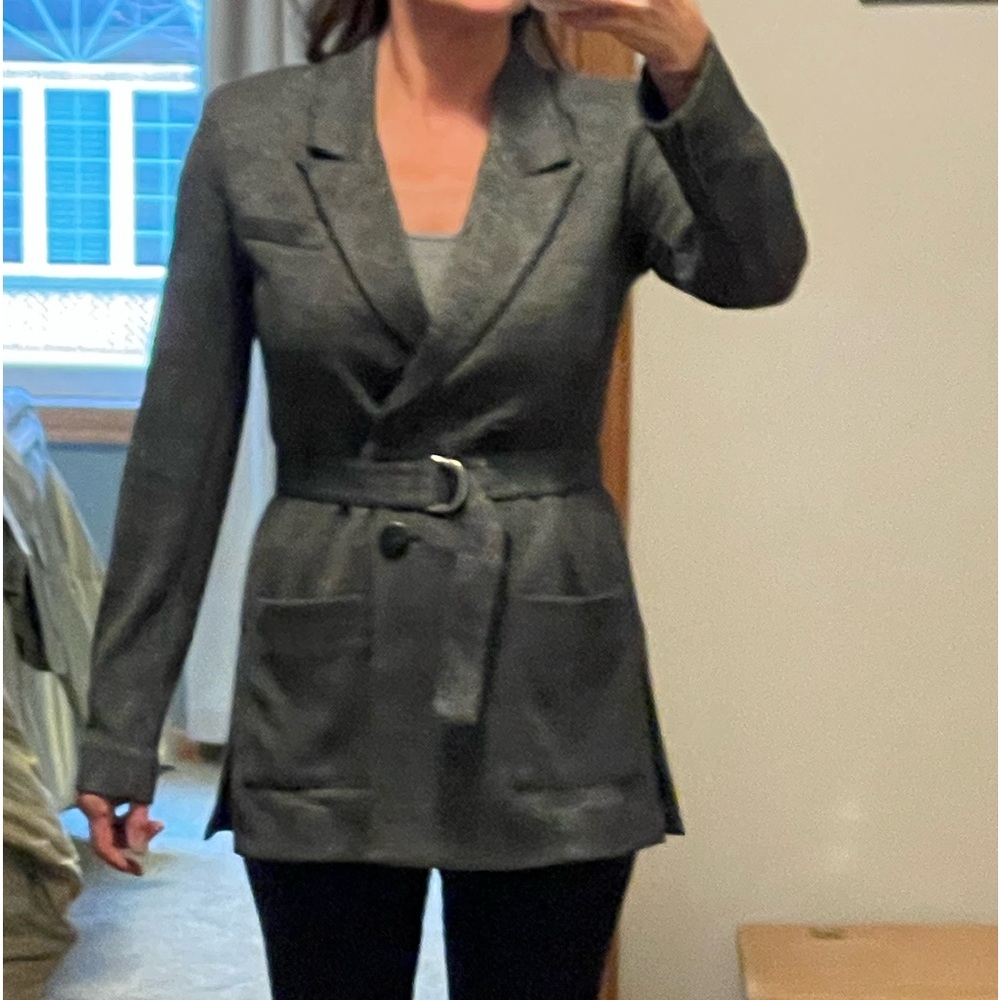 CAbi grey checked jacket